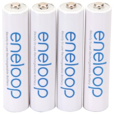 Eneloop Rechargeable AAA Batteries, Pack/4